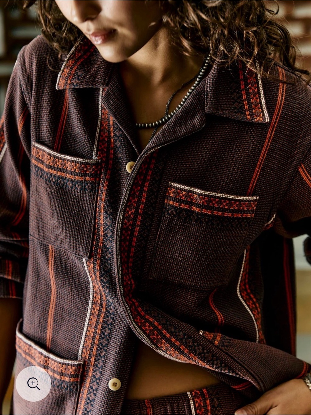 lagos woven border jacket